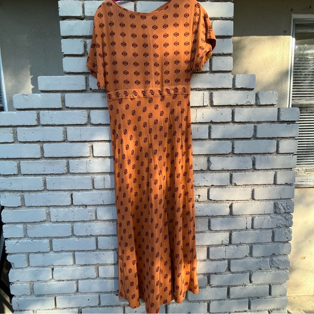 & Other Stories Floral Motif Maxi Dress - Size 10